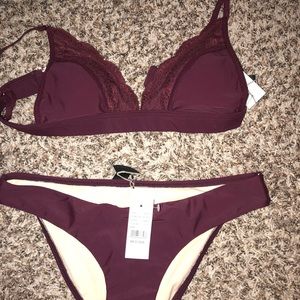 NWT lahearts bikini